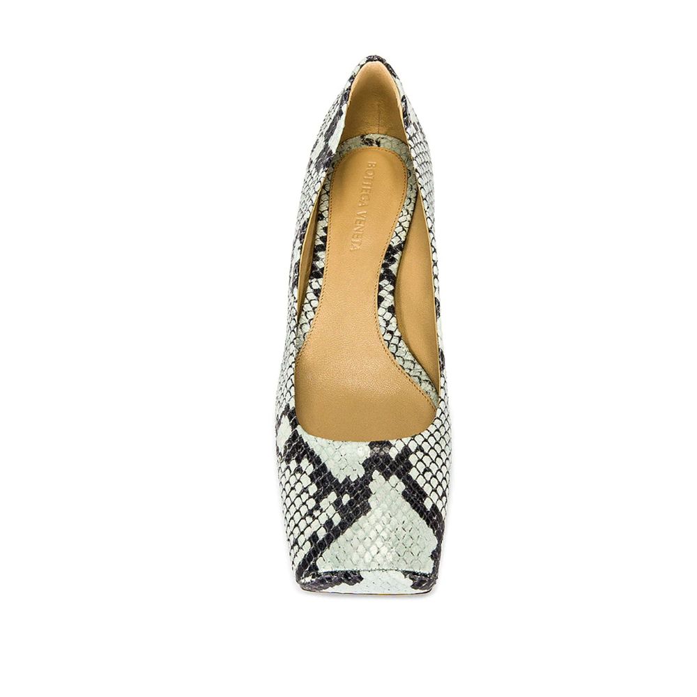 Ballerines bicolores en cuir de veau
