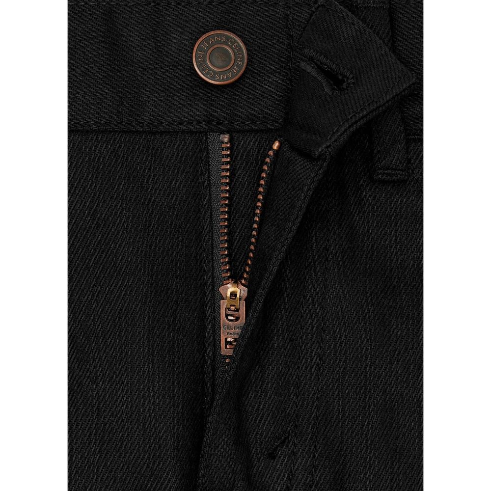 Schwarze Skinny-Jeans aus Baumwolle