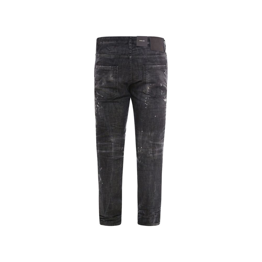Schwarze Baumwolljeans aus Denim