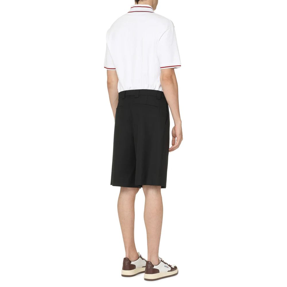 Bermuda noir en polyester