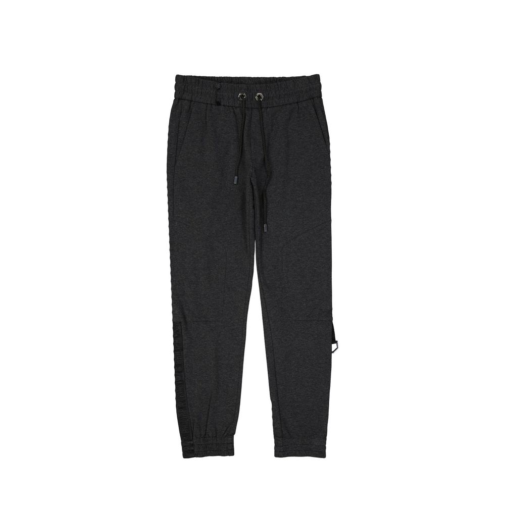 Pantalon de jogging en coton gris (pantalon de sport)