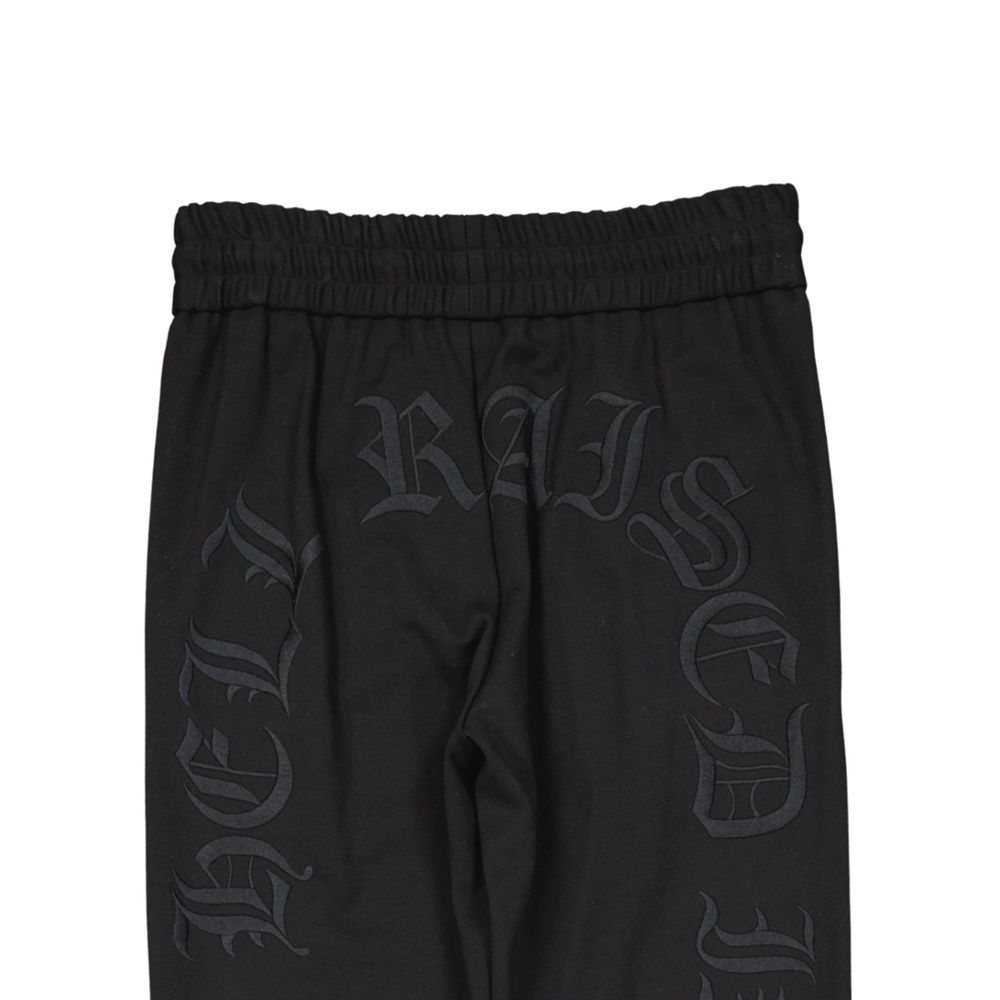 Pantalon de jogging noir en élasthanne (pantalon de sport)
