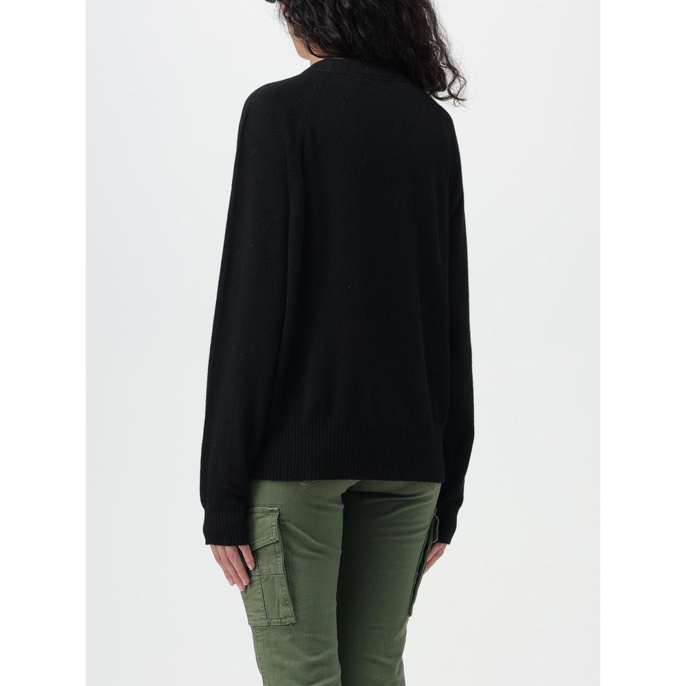 Schwarzes Woll-Sweatshirt von Woolrich