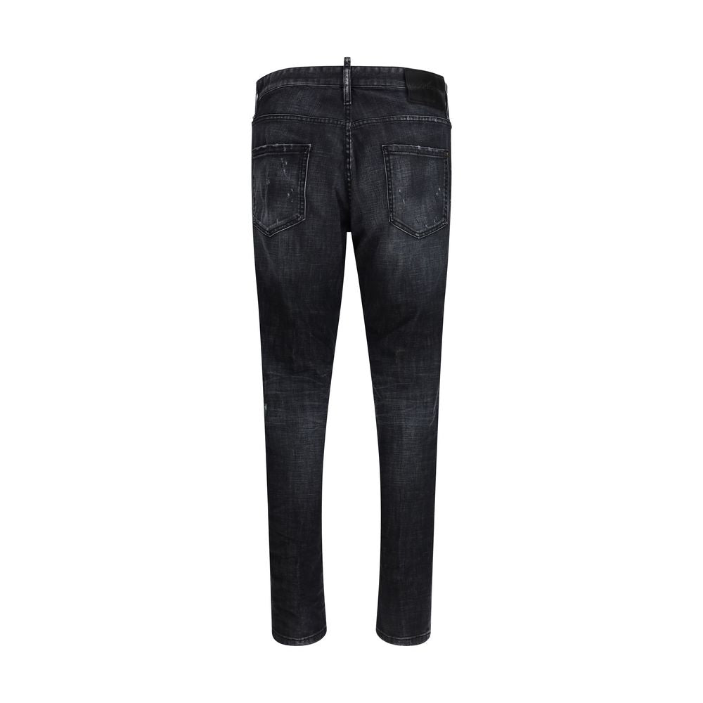 Schwarze Baumwolljeans aus Denim