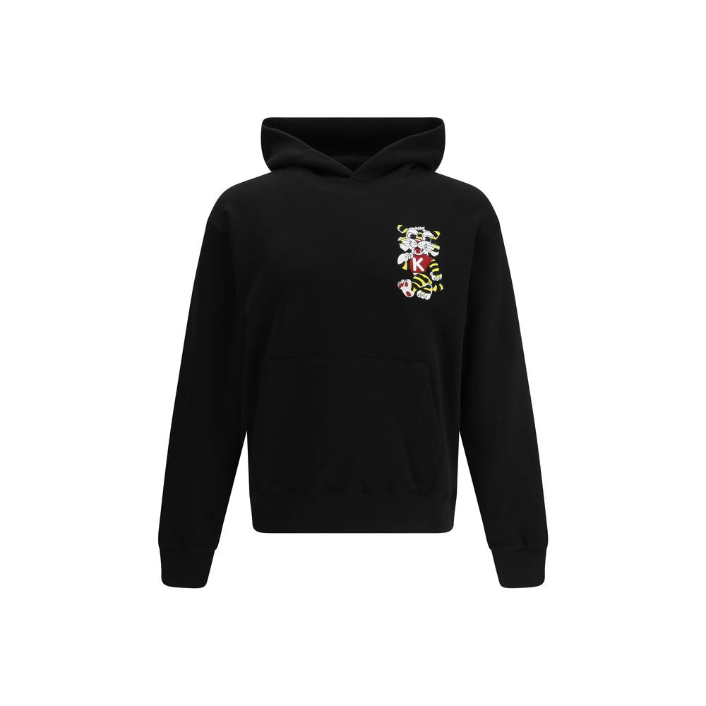 Schwarzes Baumwoll-Sweatshirt