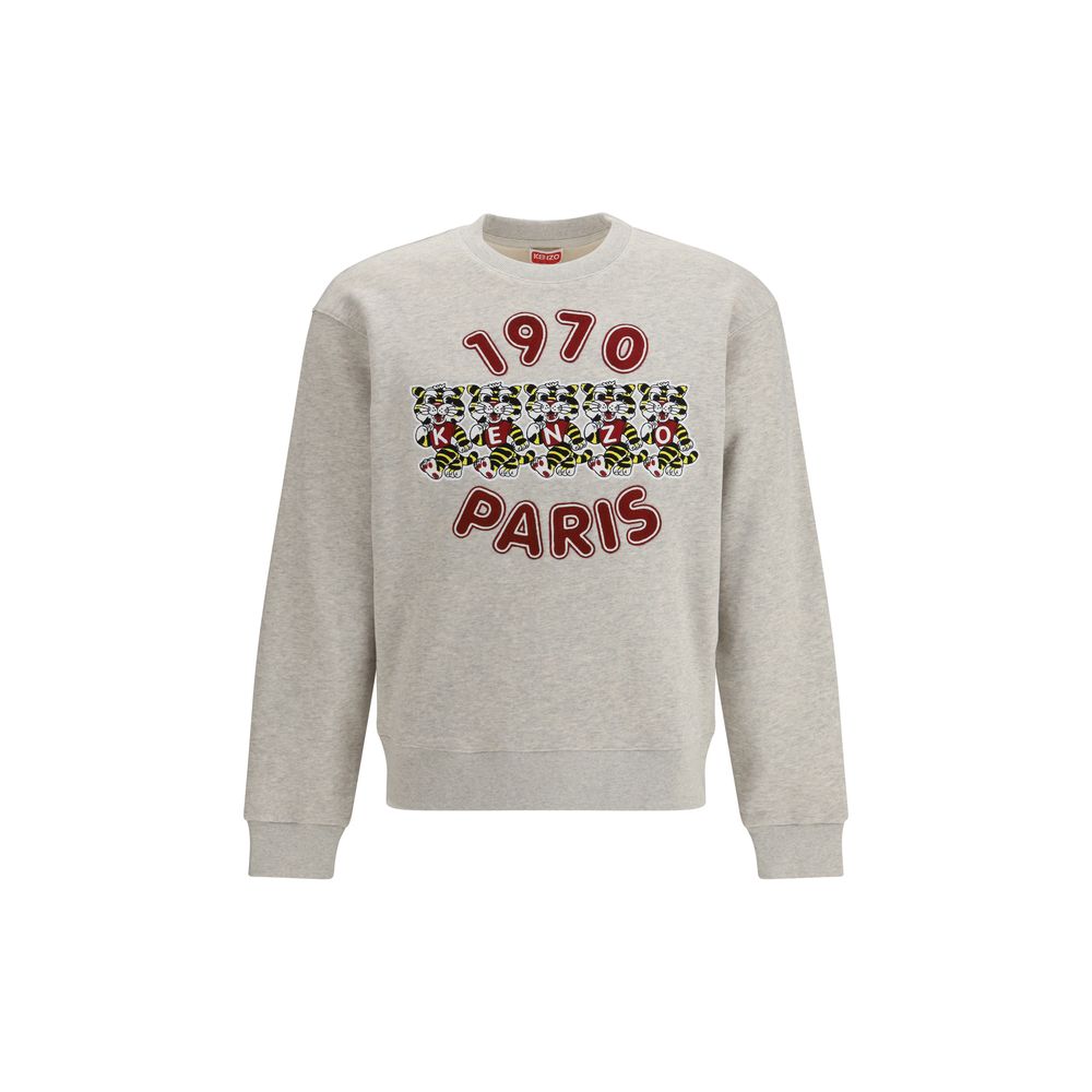 Sweat-shirt gris en coton