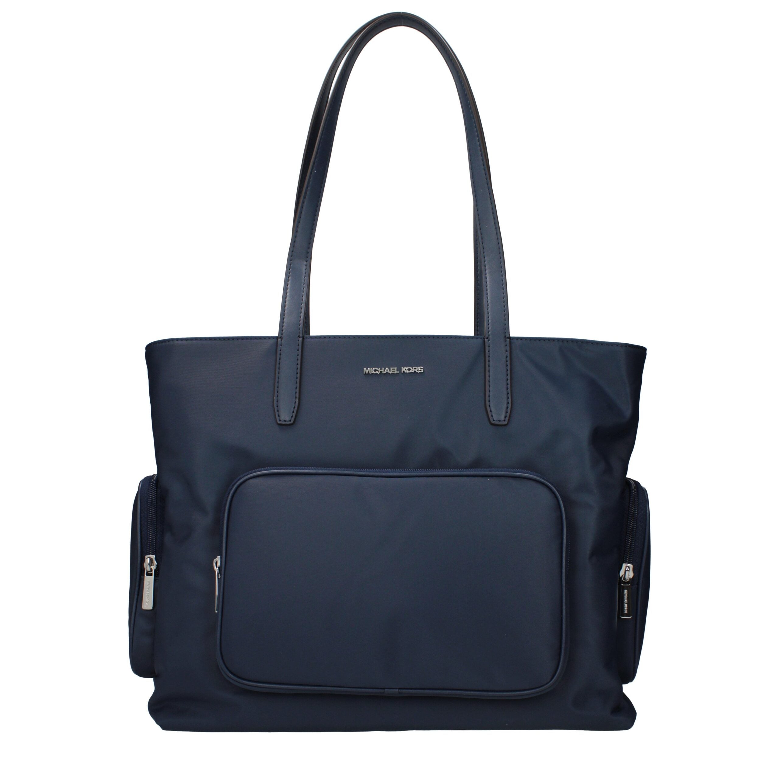 Blaue Umhängetasche aus Synthetik mit Logo auf der Vorderseite von Michael Kors