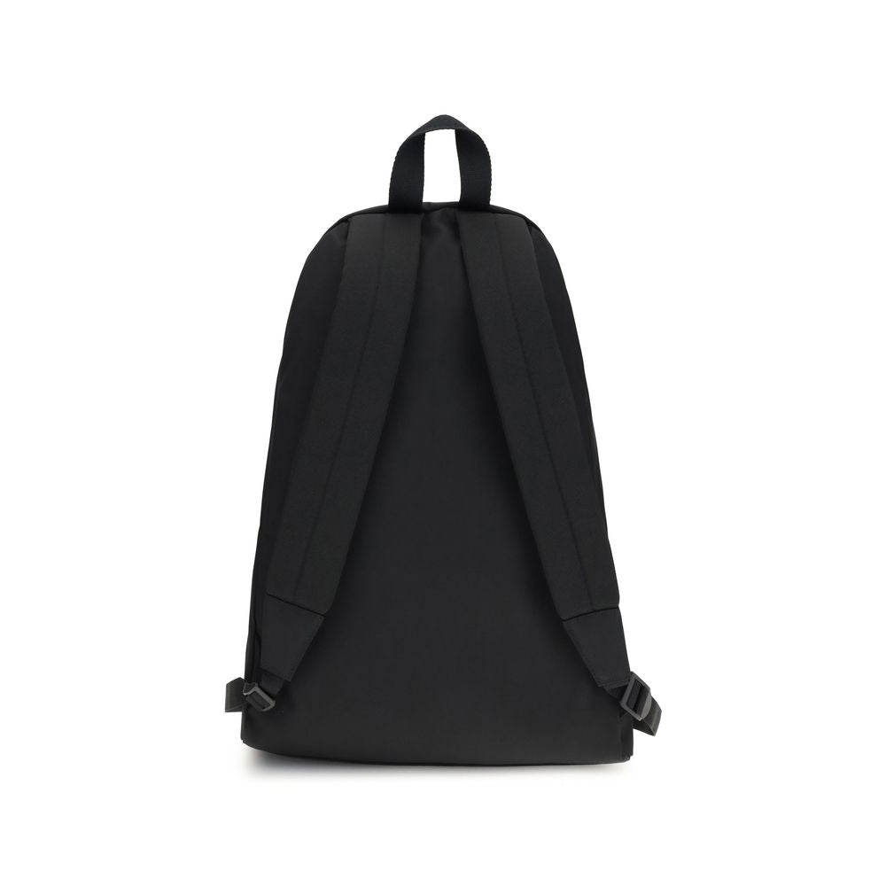 Schwarzer Rucksack "Explorer" aus Synthetik mit Logodetail