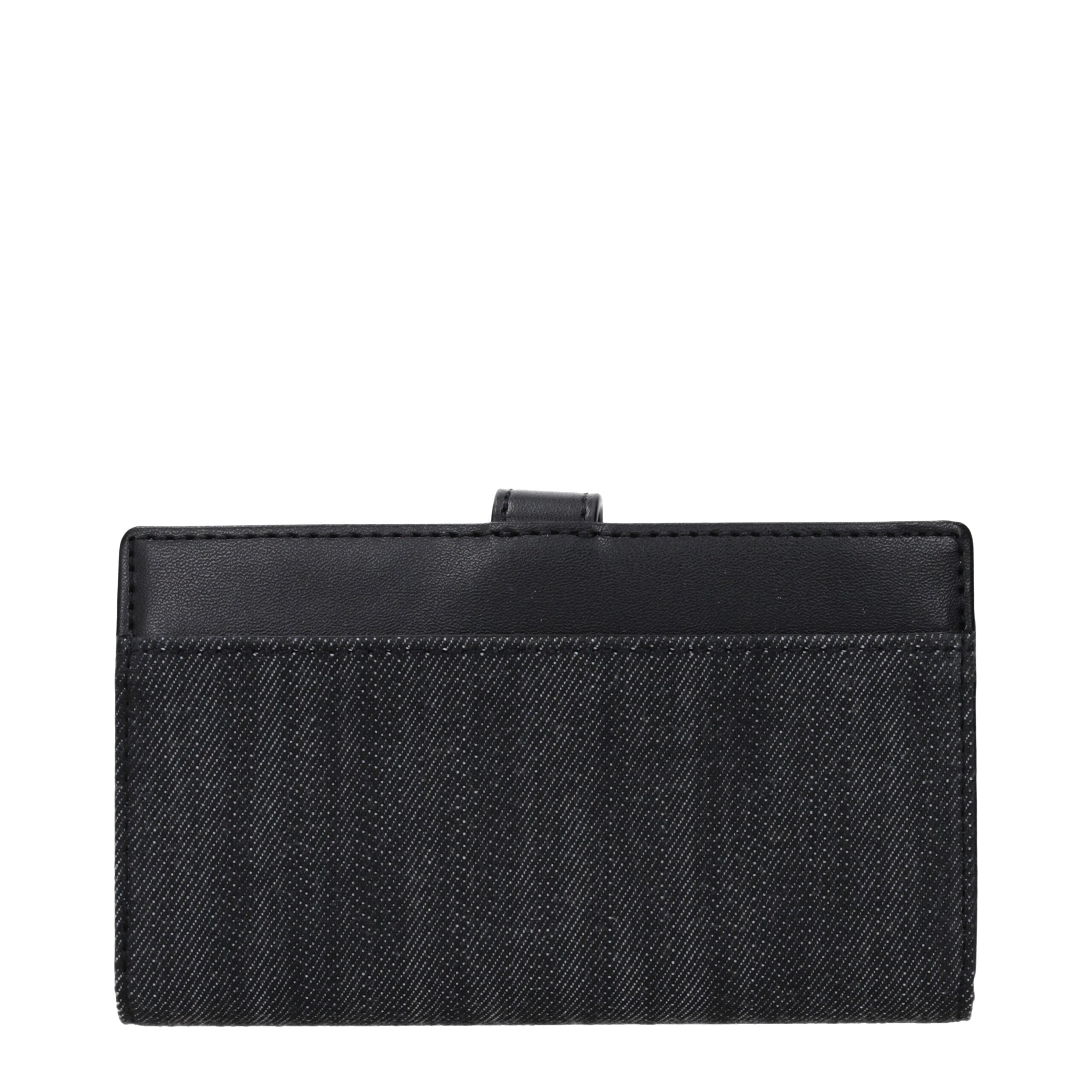 Schwarze Geldbörse aus Synthetik mit Logo auf der Vorderseite von Michael Kors