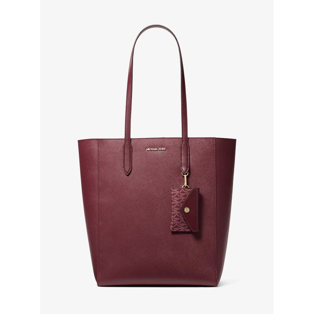Rote Ledertragetasche von Michael Kors