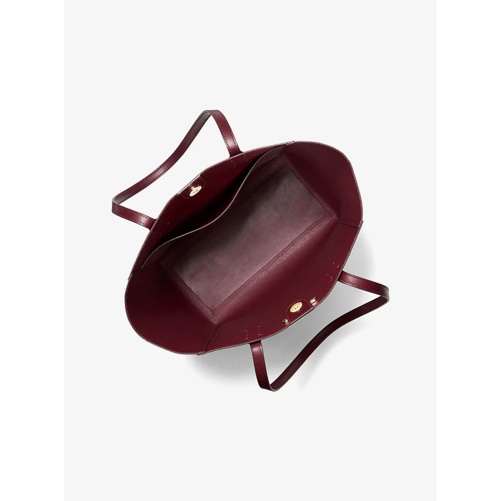 Rote Ledertragetasche von Michael Kors