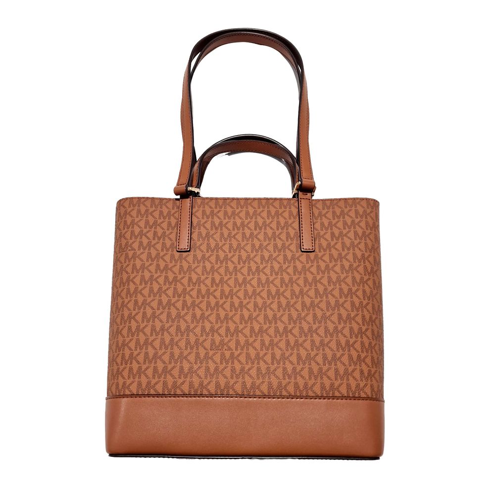 Brown Leather Tote Bag Kelli by Michael Kors