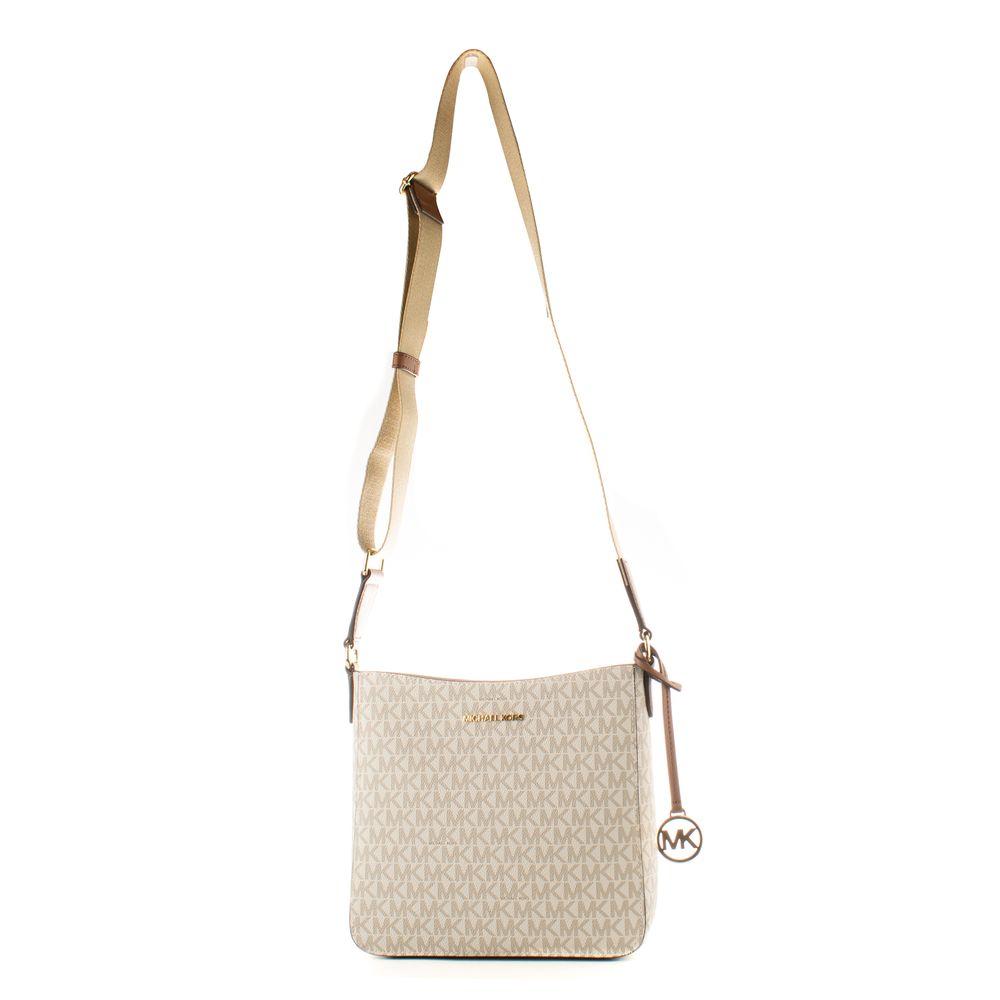 Beige Canvas Crossbody Bag by Michael Kors