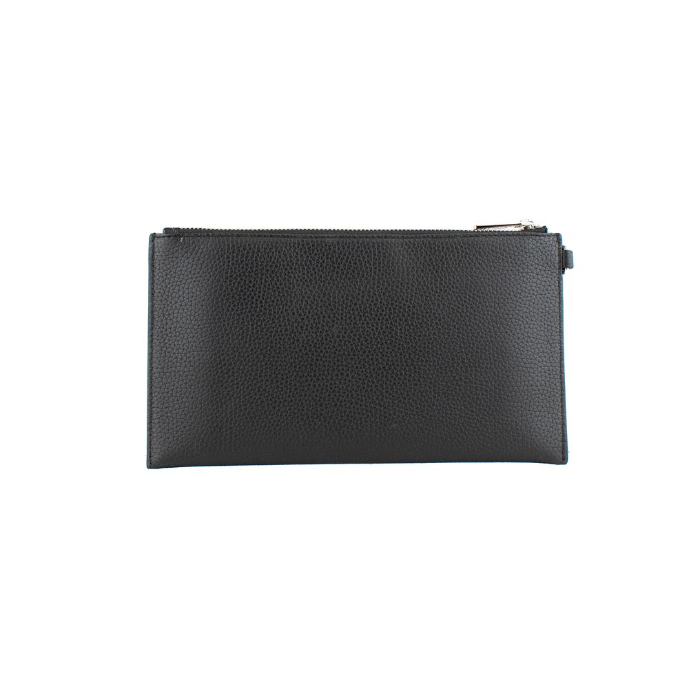 Black Leather Clutch Bag by Michael Kors