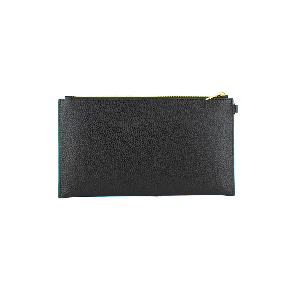 Black Leather Clutch Bag by Michael Kors