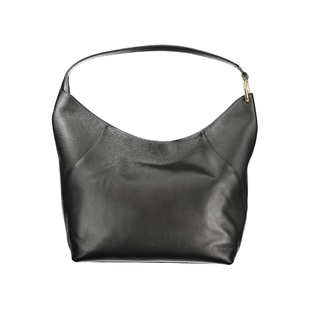 Furla Nero Lara Leather Shoulder Bag