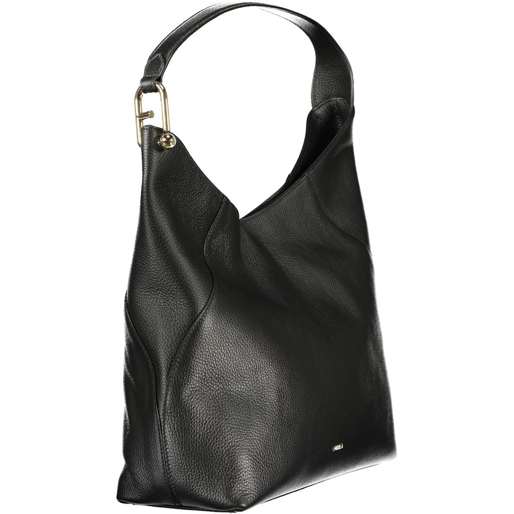 Furla Nero Lara Leather Shoulder Bag