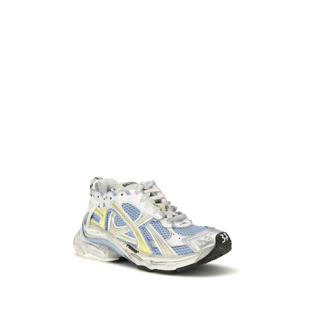 Multicolor Synthetic Athletic Sneakers with Platform Sole