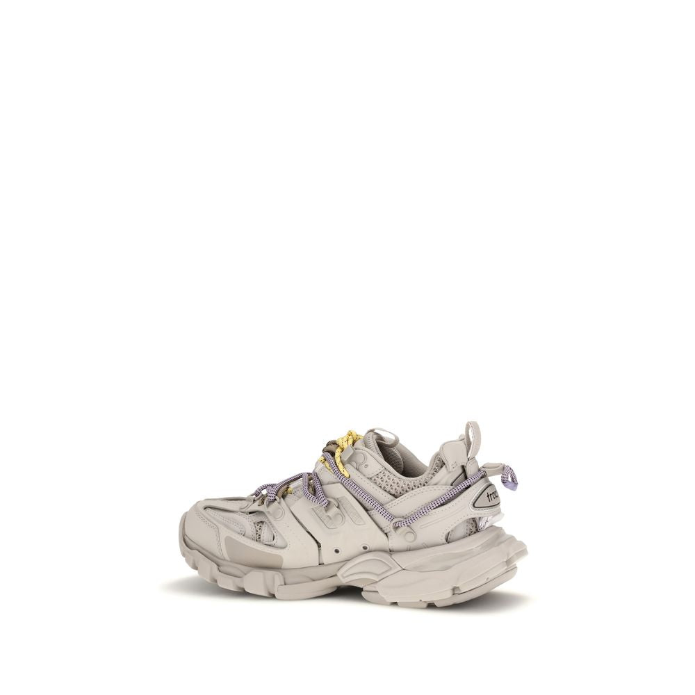 Gray Synthetic Track Trail Sneakers by Balenciaga
