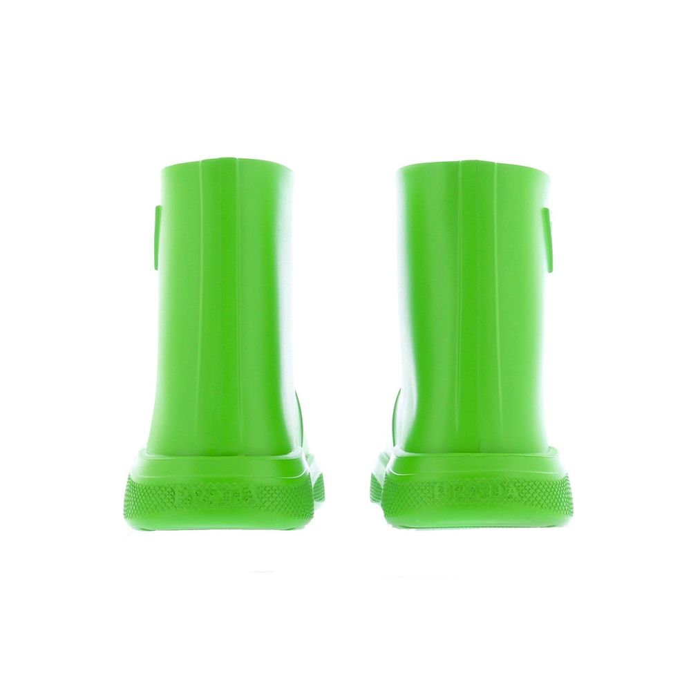 Bicolor Synthetic Rubber Rain Boots with Relief Logo