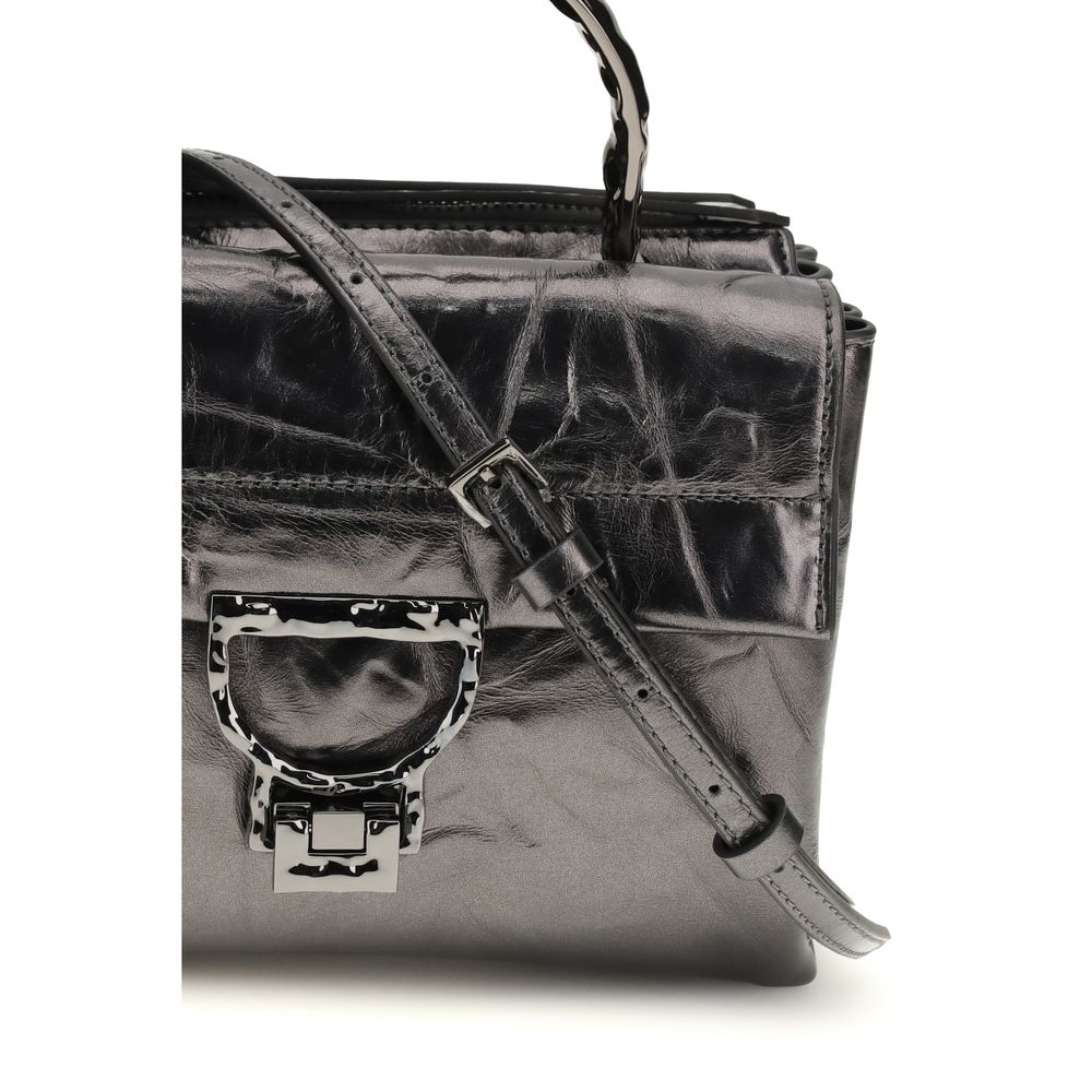 Schwarze Arlettis Droplet Handtasche aus Leder