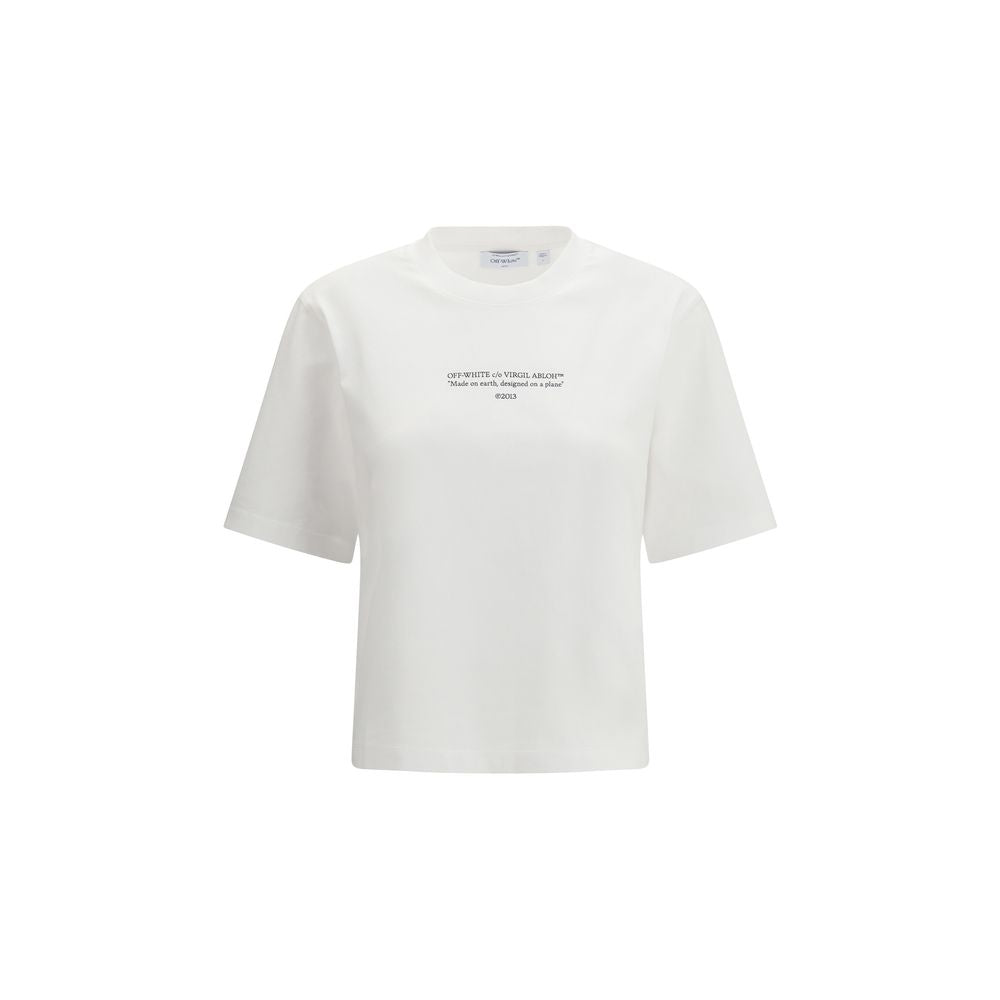 White Cotton Oversized T-Shirt by Off-White