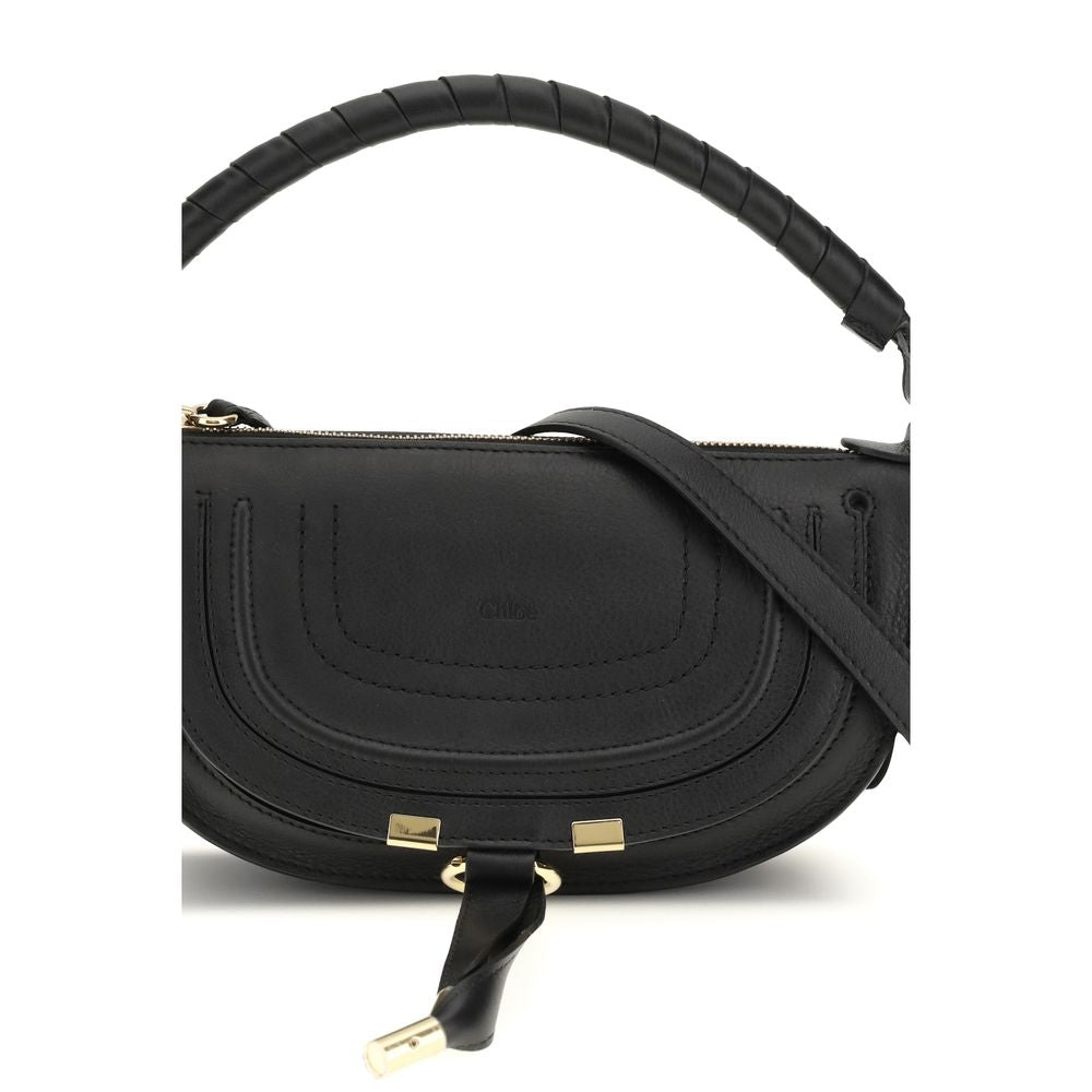 Black Leather Bos Taurus Shoulder Bag