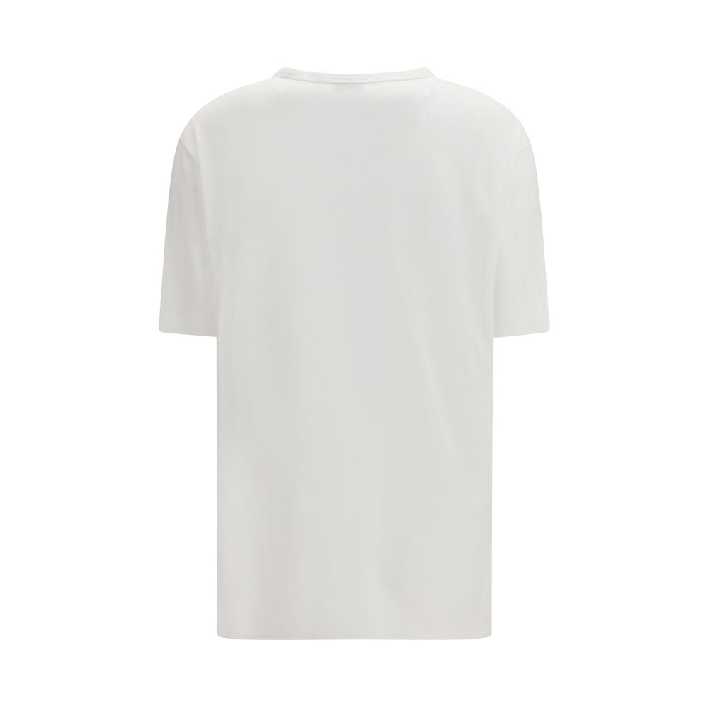White Cotton T-Shirt with Boke Flower Logo by Kenzo
