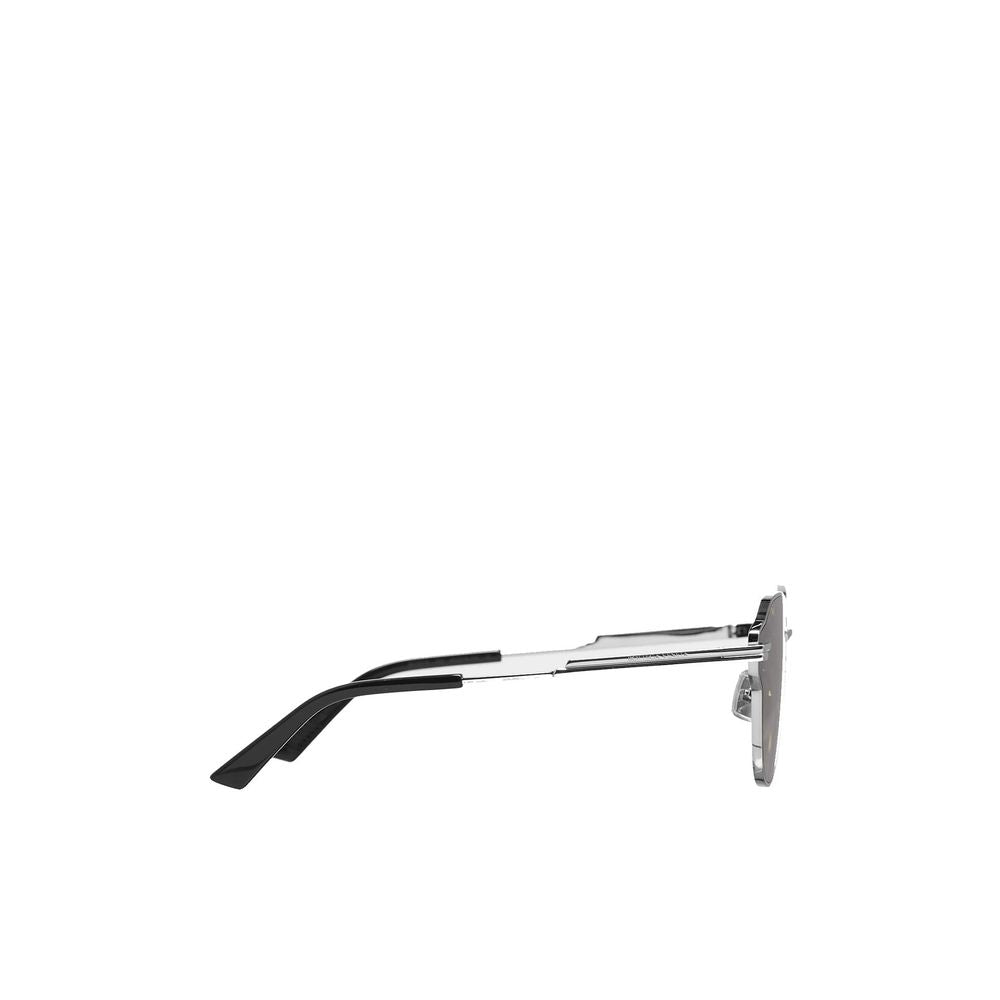 Silver Synthetic Sunglasses with Embroidered Logo