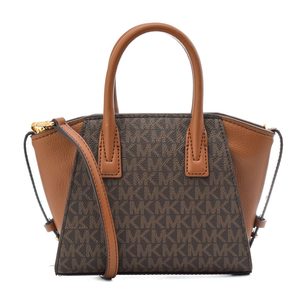 Braune Handtasche aus synthetischem Canvas von Michael Kors