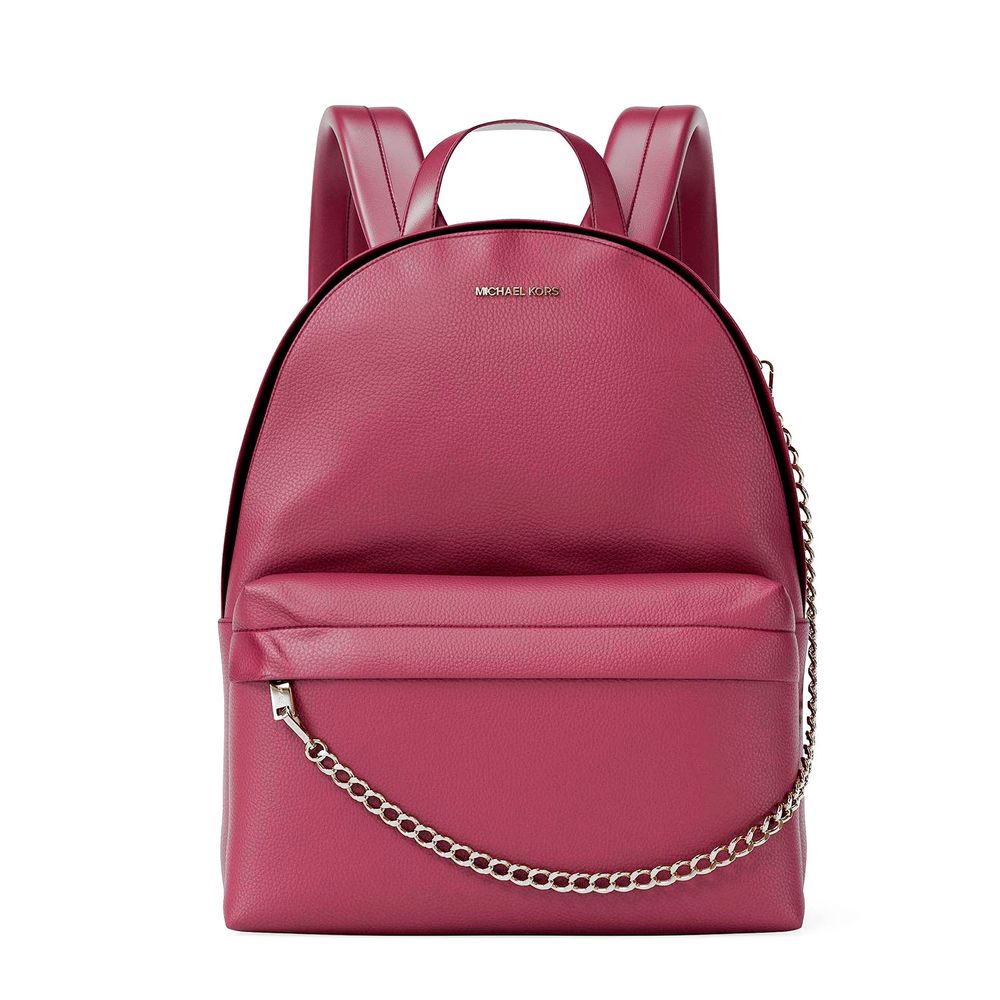Pink Leather Backpack by Michael Kors