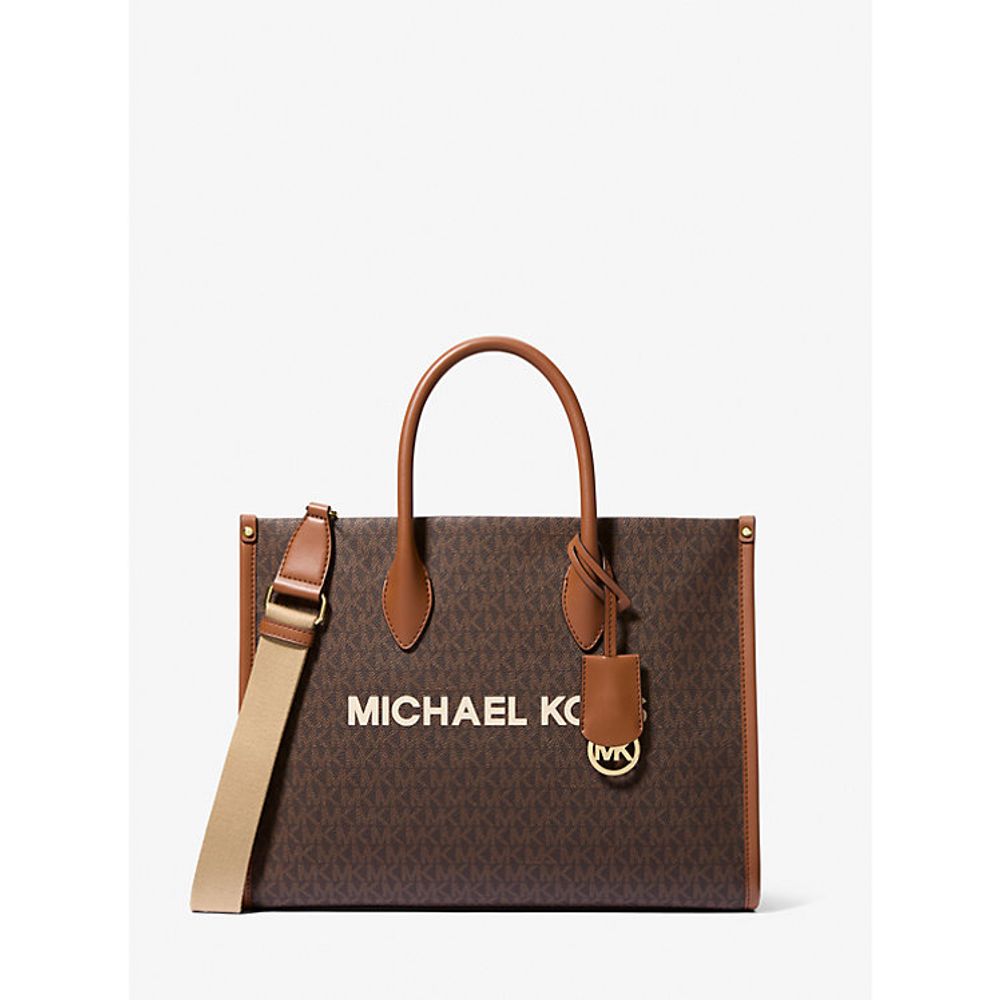 Brown Leather Shoulder Bag Michael Kors Mirella