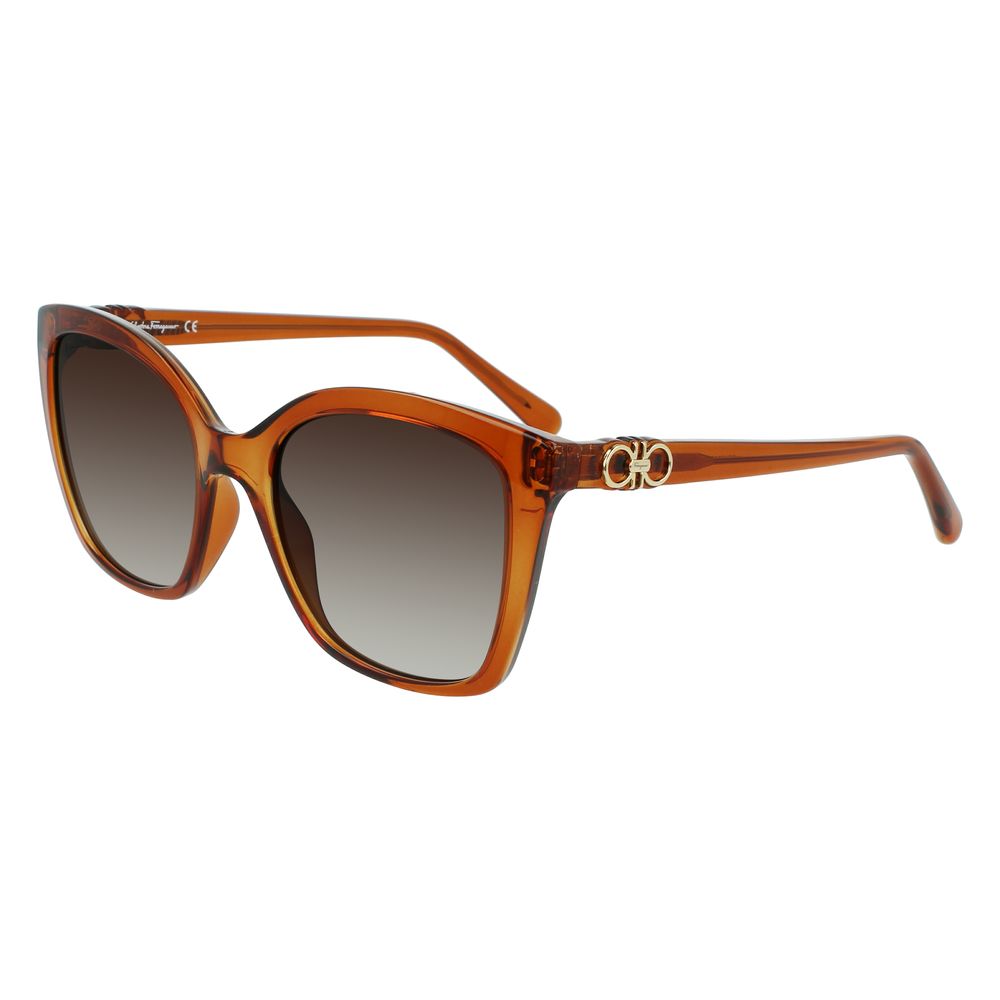 Brown Synthetic Sunglasses by Ferragamo