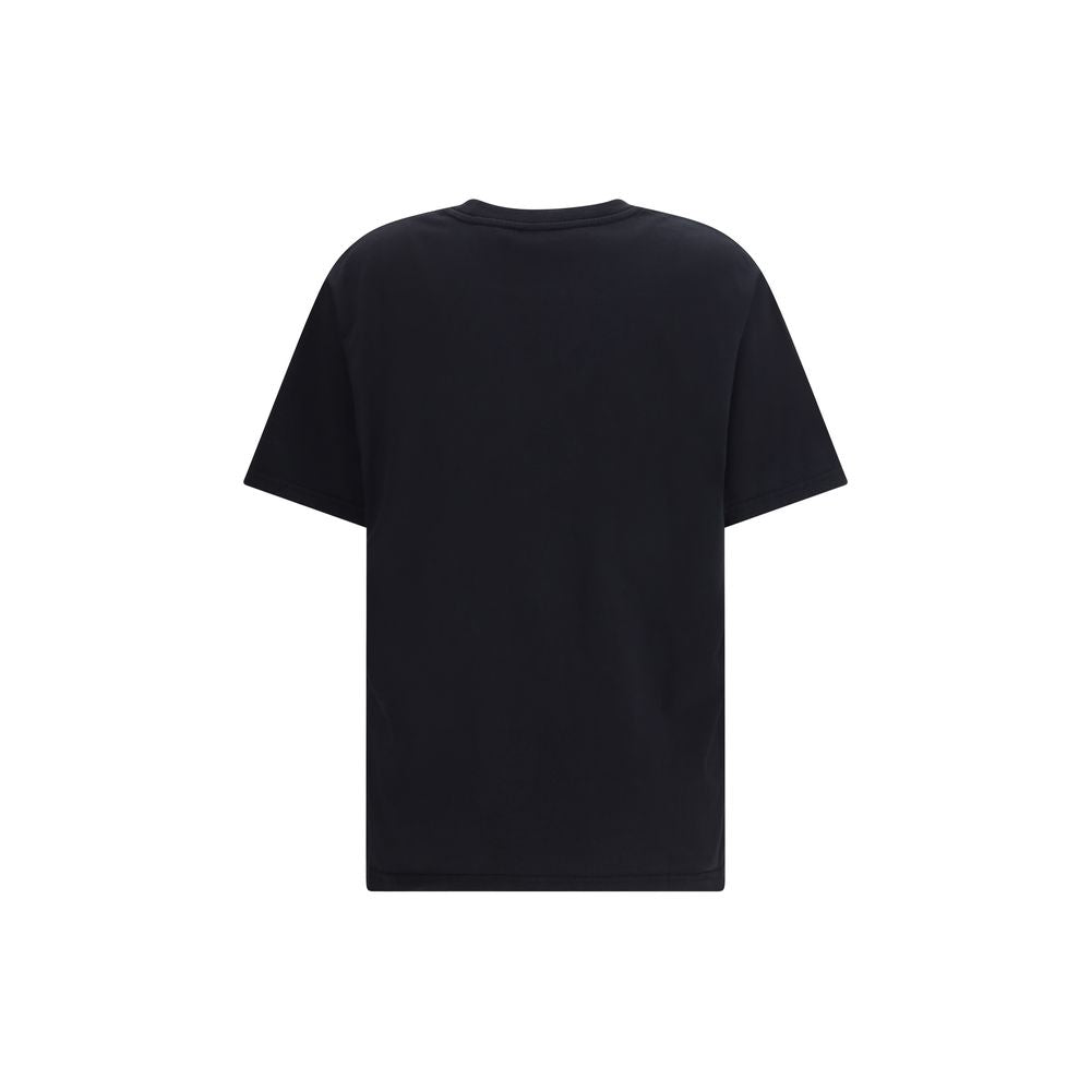 Black Cotton T-Shirt with Kenzo Boke Heart Print