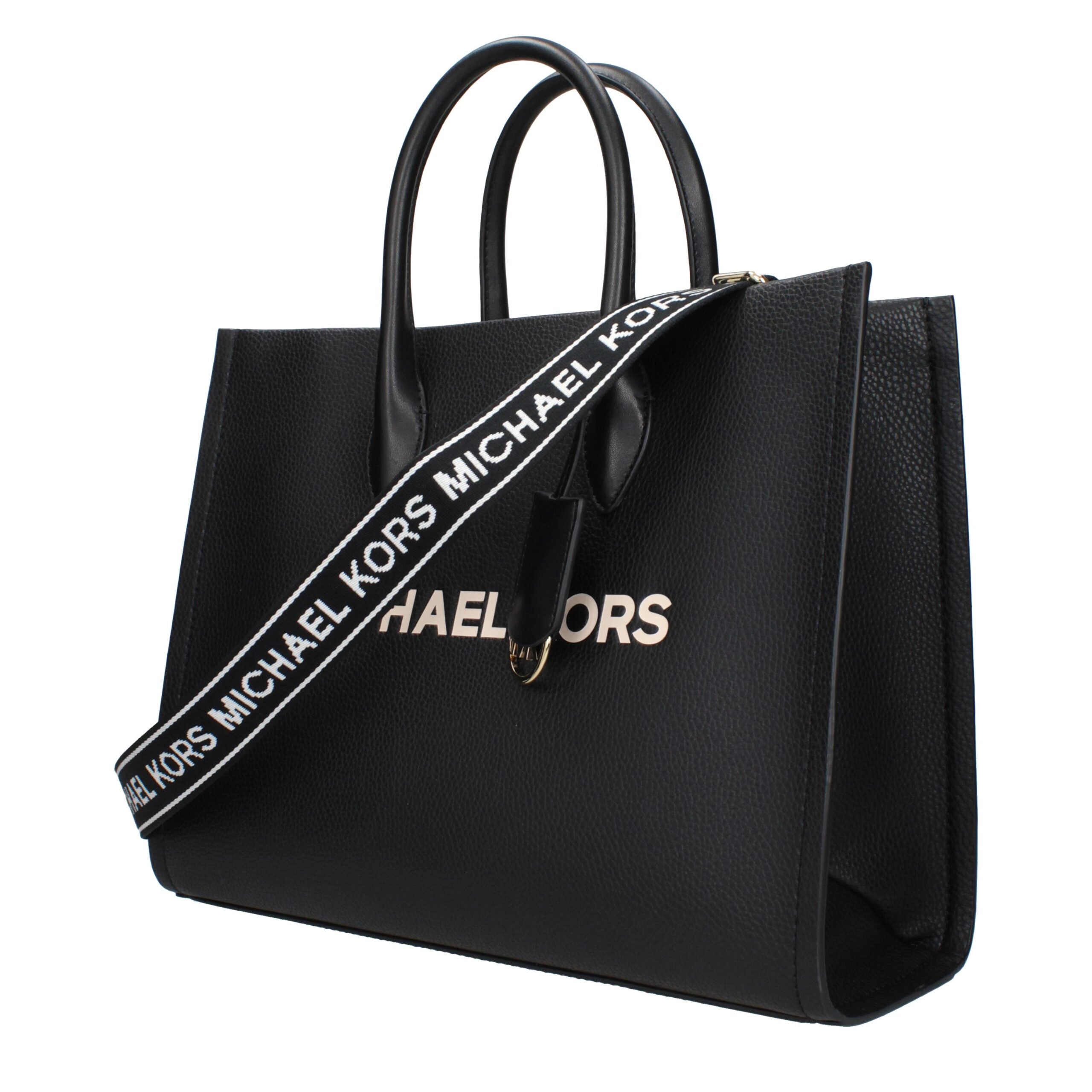 Schwarze Lederhandtasche mit verstellbarem, abnehmbarem Schultergurt