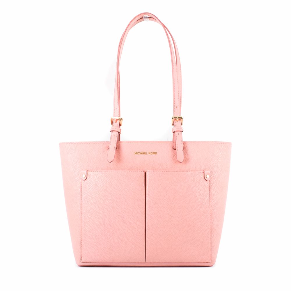 Pink Canvas Tote Bag by Michael Kors