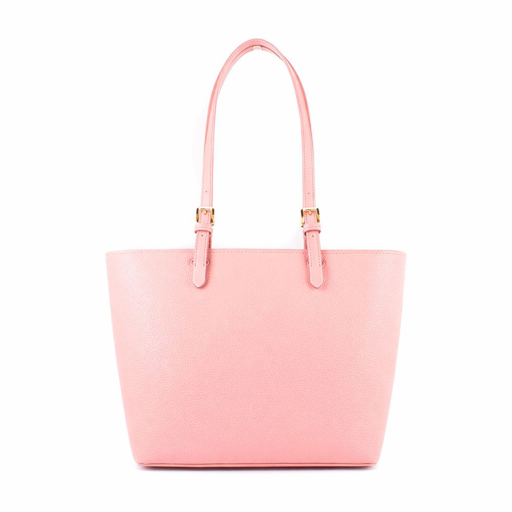 Pink Canvas Tote Bag by Michael Kors