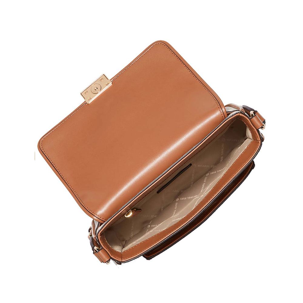 Brown Canvas Crossbody Bag Bradshaw by Michael Kors