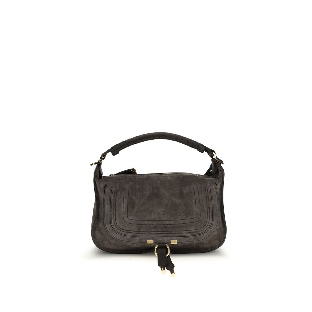 Brown Leather Marcie Shoulder Bag