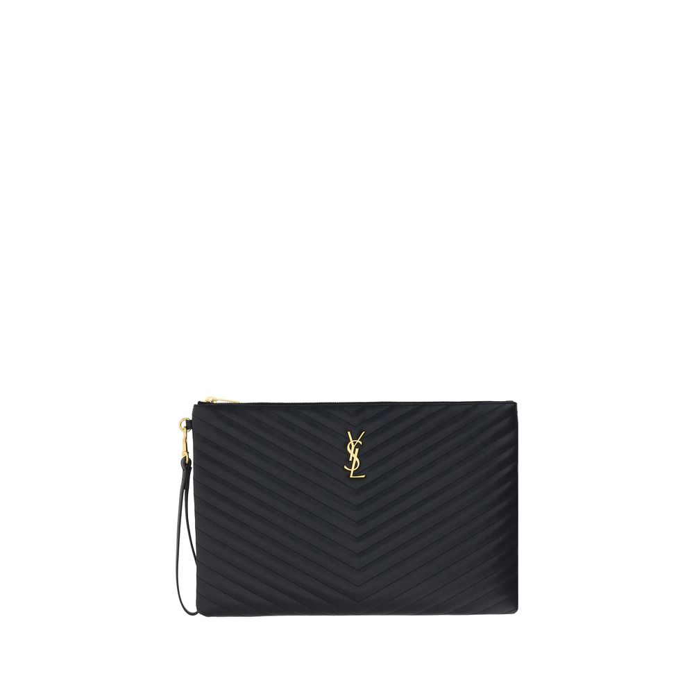 Saint Laurent Black Calf Leather Accessories
