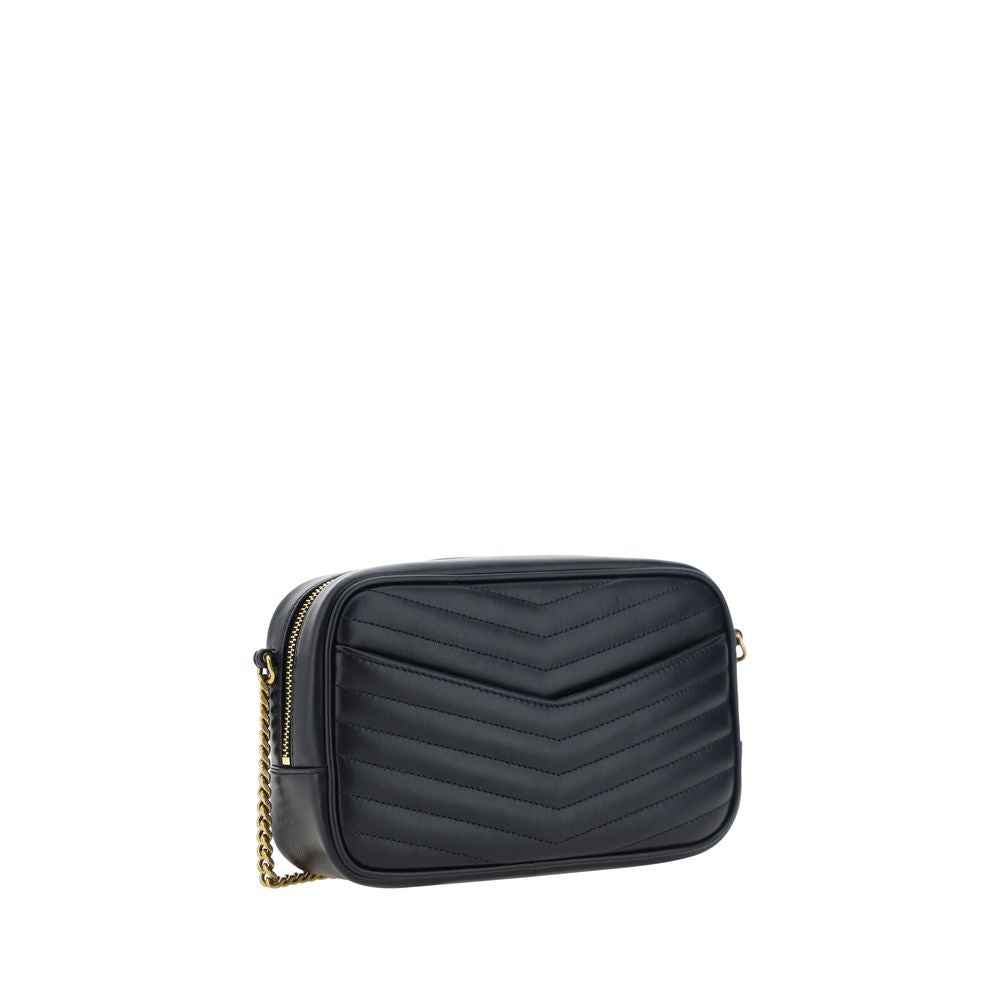 Saint Laurent Black Calf Leather Shoulder Bag