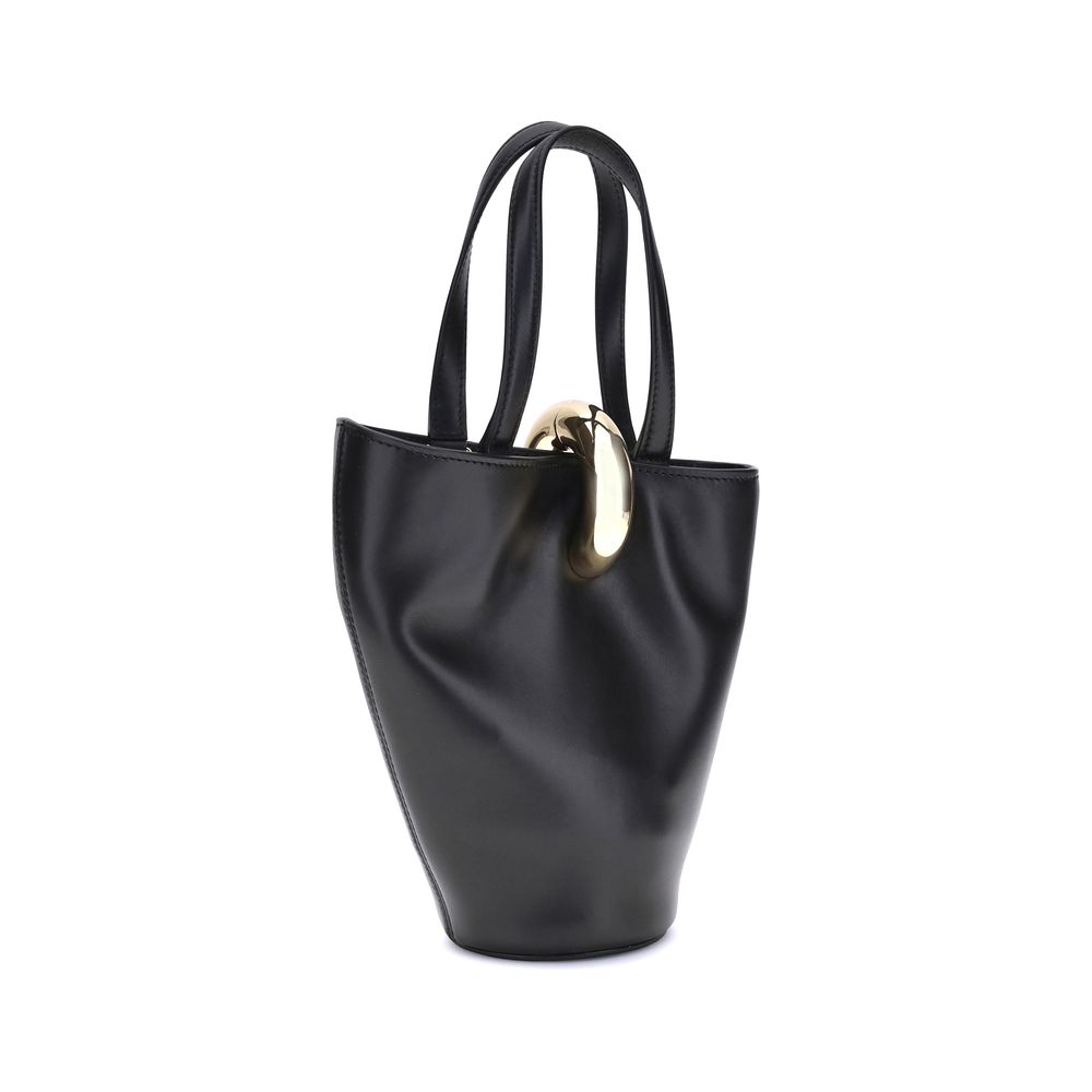 Jacquemus Black Calf Leather Backet Bag