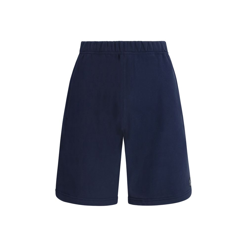 Blaue Baumwoll-Bermudashorts mit Stickerei von Kenzo