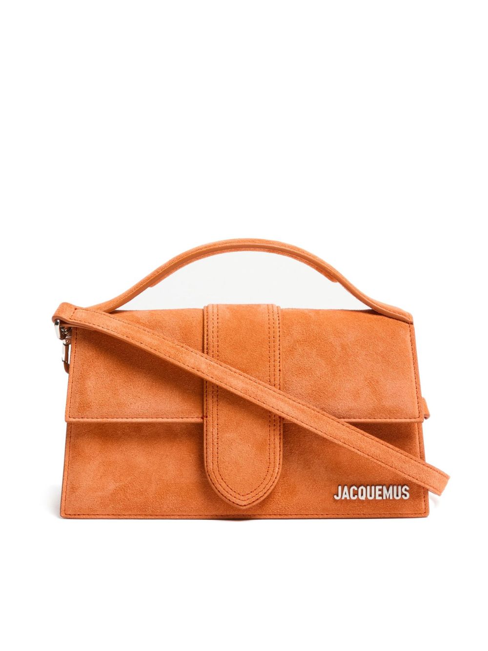 Terracotta Leather Le Grand Bambino Handbag by Jacquemus