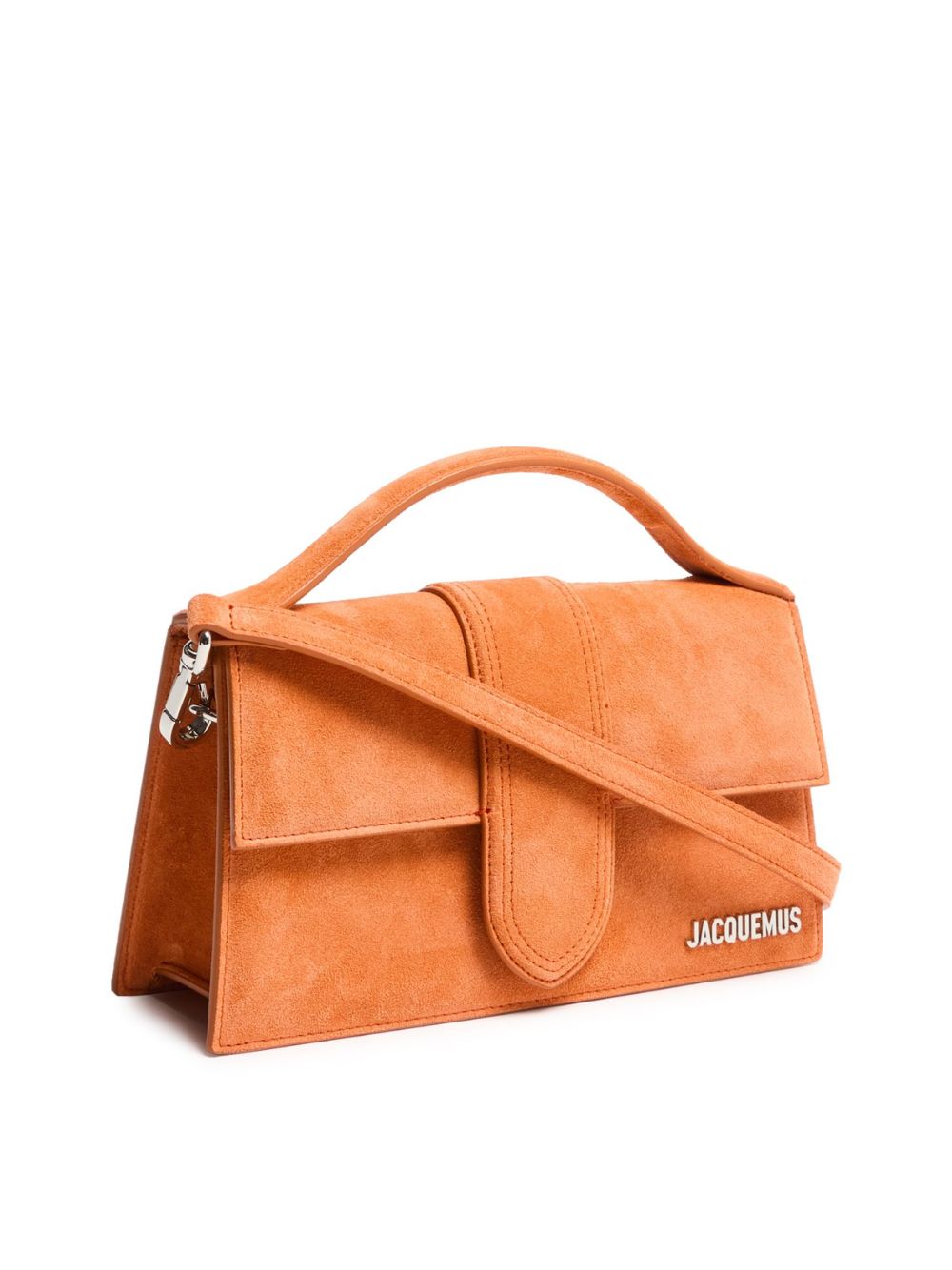 Terracotta Leather Le Grand Bambino Handbag by Jacquemus