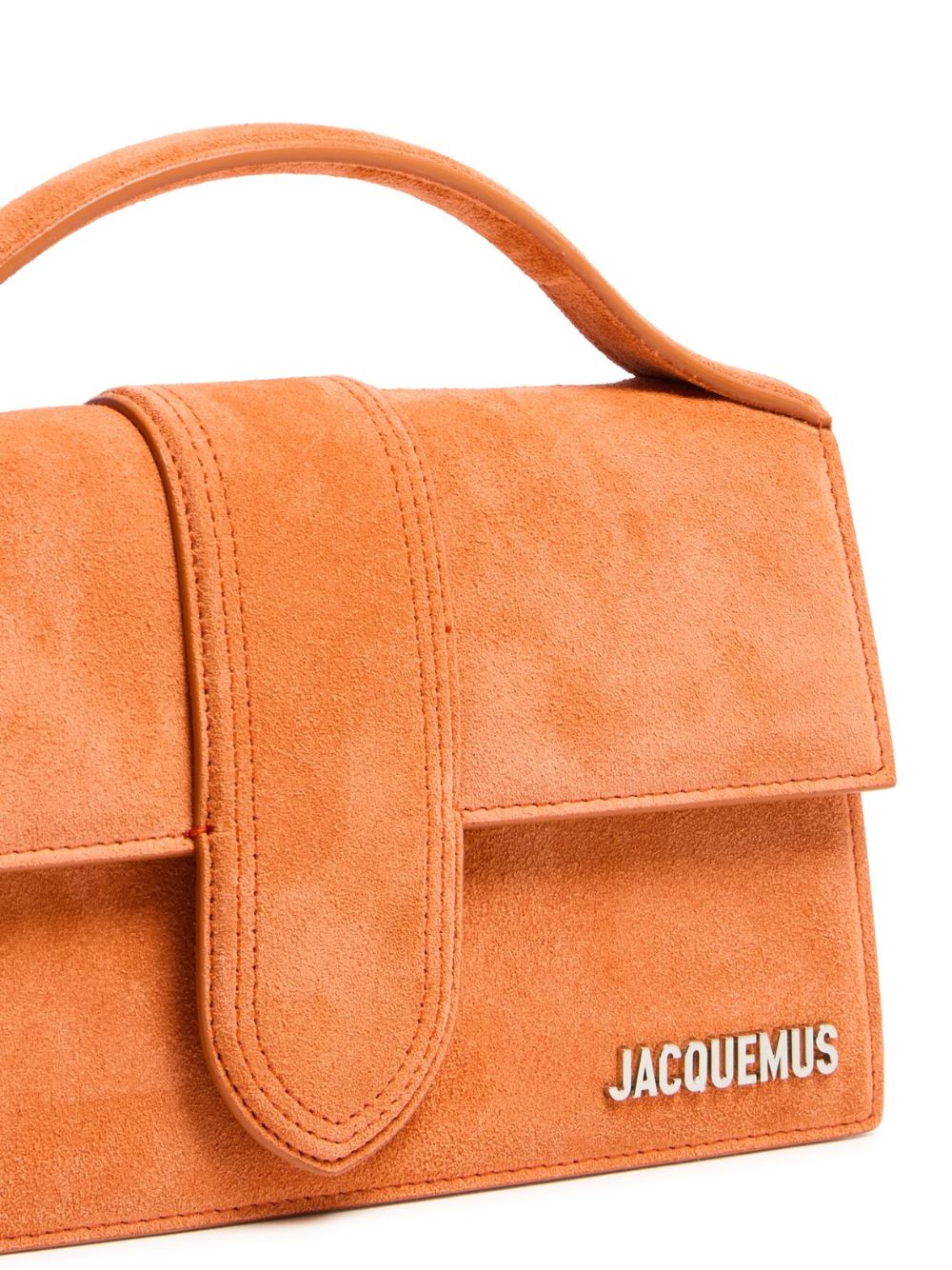 Terracotta Leather Le Grand Bambino Handbag by Jacquemus