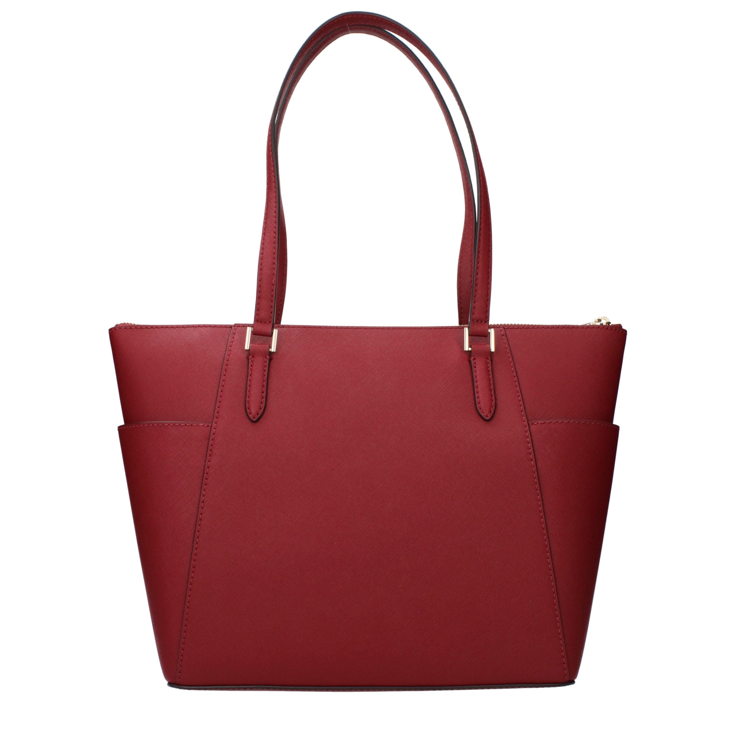 Sac bandoulière en cuir rouge Michael Kors