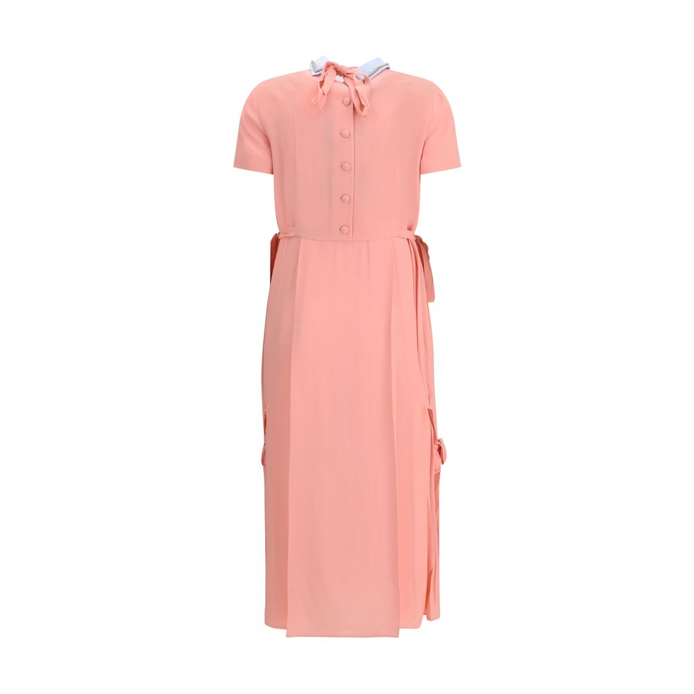 Multicolor Synthetic Casual Dress with Embroidery