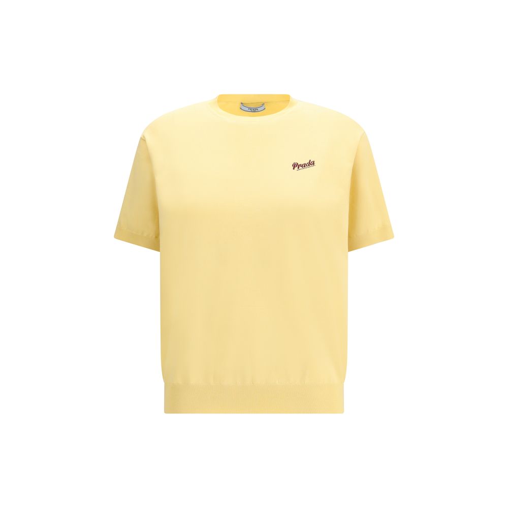 Zweifarbiges Seiden-Sweatshirt mit Rundhalsausschnitt