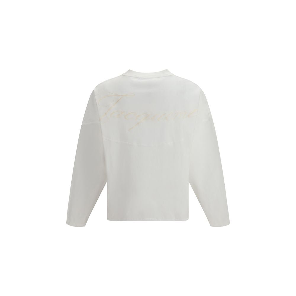 White Cotton Long Sleeve T-Shirt by Jacquemus